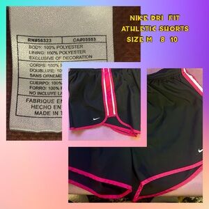 Ladies medium size Nike Dri fit athletic shorts with drawstring